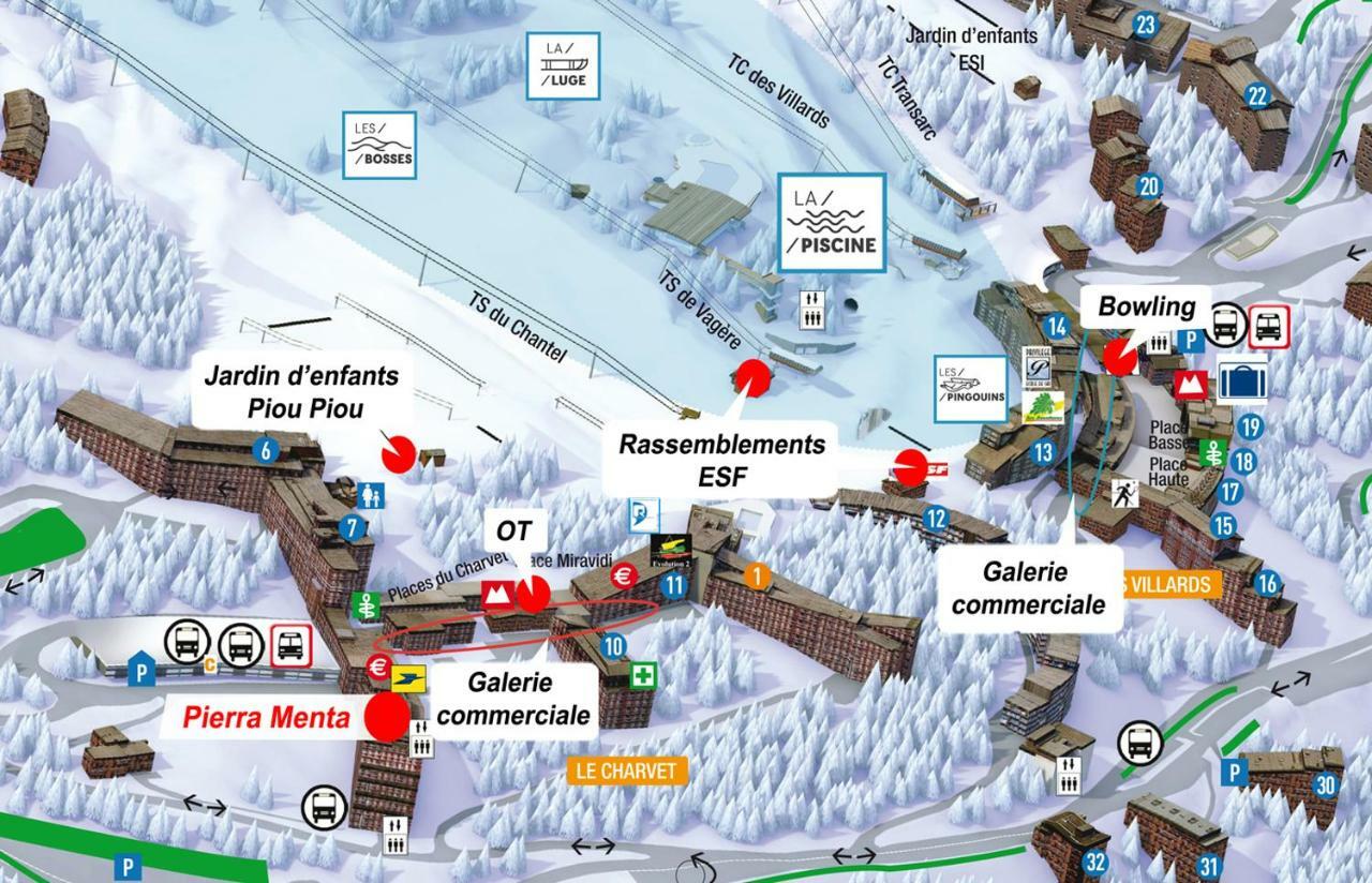 Arc 1800 Pierra Menta Apartment Les Arcs  Bagian luar foto